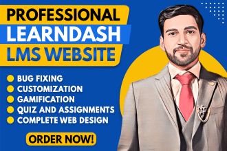 develop personalized wordpress membership website, lms website with learndash