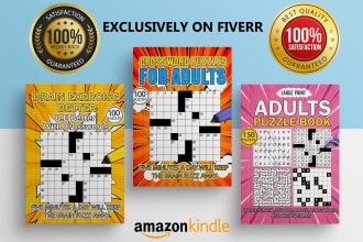 make sudoku word search mazes cross word puzzle book for kdp