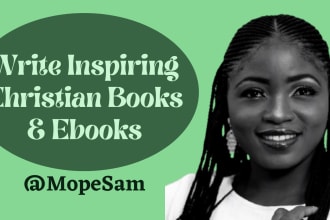 write you inspiring christian books and ebooks