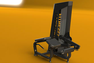 design gym equipment on solidworks