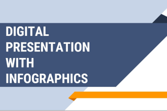design e brochure, flyer, digital presentation with infographics