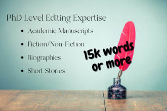 provide phd level book editing expertise