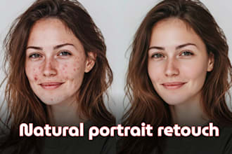 professionally retouch your portraits and social media photos