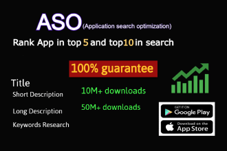 do app promotion and app store optimization to rank on top 5