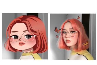 draw your photos into cute chibi art pictures