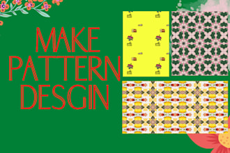 create a unique seamless pattern design