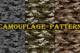 create a seamless camouflage pattern