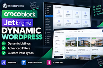 build dynamic wordpress sites with crocoblock jetengine