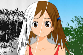 color your manga or comics
