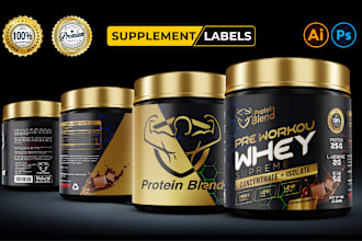 do supplement label design, product label packaging