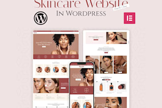design glamour skincare cosmetics and makeup website