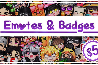 draw cute chibi emotes for you
