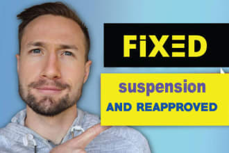 fix google merchant center suspension and reapproved misrepresentation issue