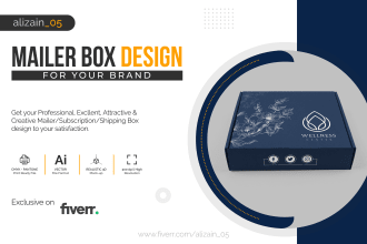 do mailer subscription box and product box packaging design