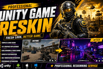 professionally reskin your unity game