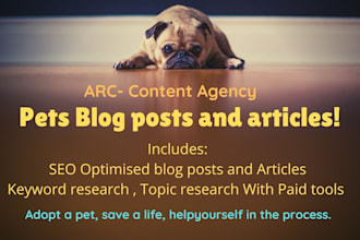 write plagiarism free pet blogs and veterinary articles