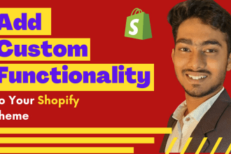 develop custom page and feature on shopify product, landing, collection page