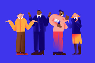 create a vector bright creative or corporate illustration
