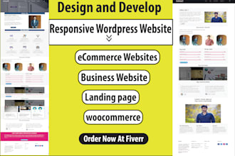 design unique wordpress business website