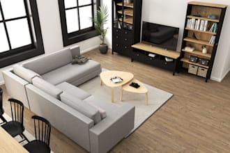 do interior design and render