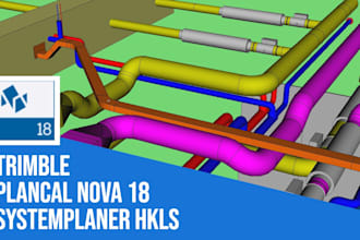 provide hkls hvac mep cad drawings in trimble plancal nova