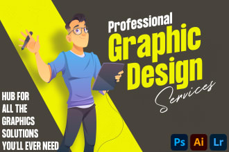 do graphic design in adobe photoshop illustrator picture editing ai PSD svg work