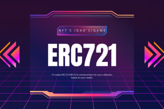 create a erc721, erc721a, erc1155 nft smart contract