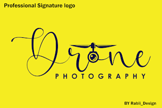 design modern minimalist signature brand logo