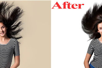 remove background or retouch images