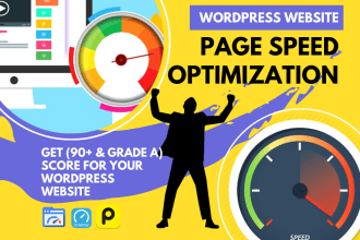do wordpress website page,loading speed optimization in 24hr