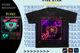 create trendy urban streetwear design for your brand