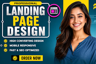 create landing page design, wordpress landing page, landing page development