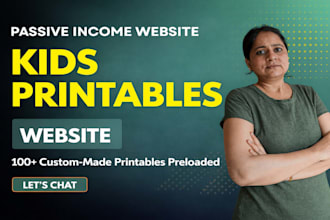 build an automated kids printables store for passive income