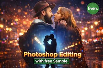 do photoshop editing, retouching, and add or remove person