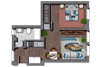 render an site floor plan from your existing plan or drawing