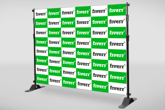 design a step and repeat backdrop