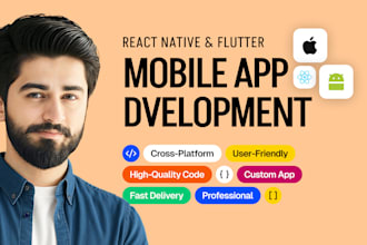 develop a professional react native mobile app