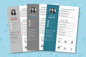 design and rewrite a resume template and cover letter