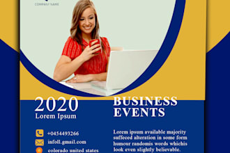 professional and stylish flyer or  brochure design