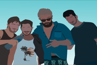 draw faceless, minimalist illustration digital art