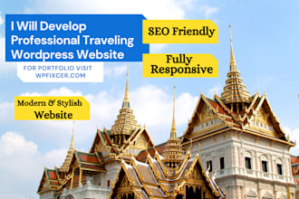 build travel tours agency wordpress website in 24 hours
