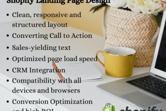 shopify landing page design shopify product page homepage design and sales page