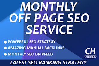 do monthly SEO package high quality manual backlink building
