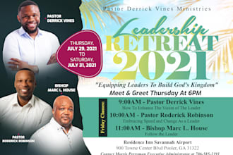 design an outstanding online zoom church event flyer