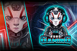 design stunning gaming logo for twitch, discord, fivem, roleplay