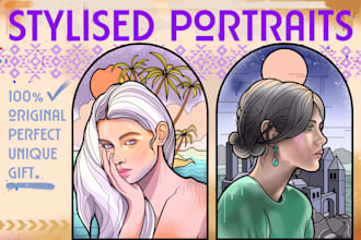 draw a beautiful custom portrait