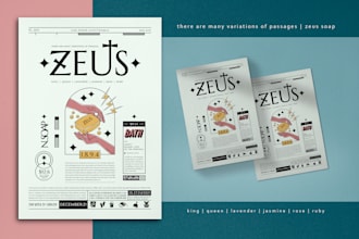 create cool flyer design with cool illustration