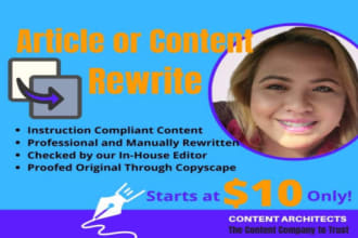do content or article rewrite