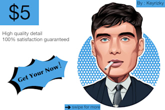draw cartoon portrait avatar for you