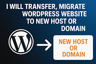 copy backup migrate wordpress website to new host or domain